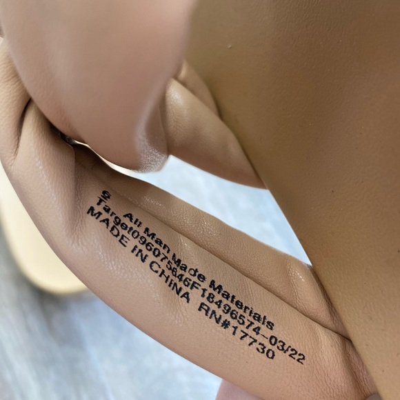 Universal Threads Nude Faux Leather Knot Slide Sandals - Picture 9 of 11